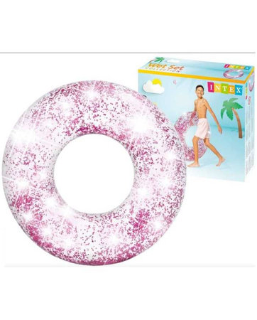 Koło z brokatem do nauki pływania na basen Intex