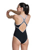 Strój kąpielowy damski Arena Women's Profile V Back Black White