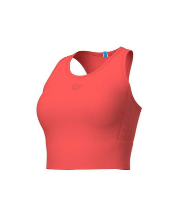 Top koszulka damska sportowa Arena Women's Team Stripe Calypso Coral