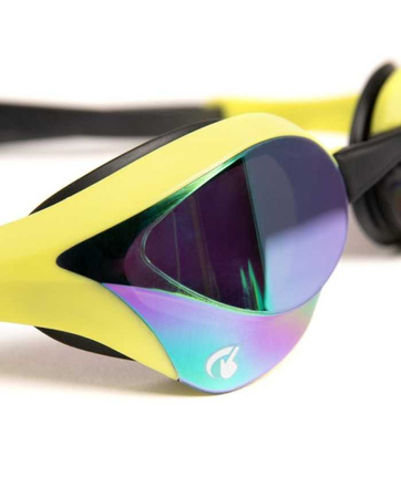 Okulary pływackie treningowe Arena Cobra Ultra Swipe Mirror Emerald Cyber Lime