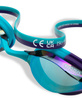 Okulary pływackie dla dzieci Arena Junior Python Mirror Emerald Peacock Plum