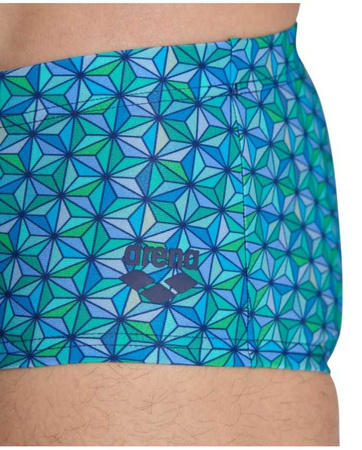Kąpielówki męskie Arena Men's Starfish Low Waist Swim Short Turquoise Multi
