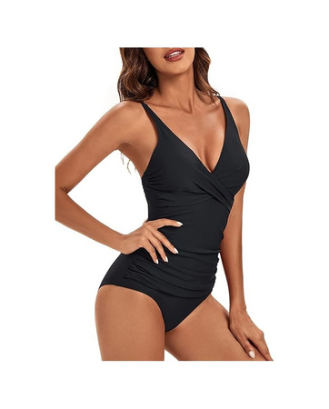 Strój kąpielowy damski jednoczęściowy Viloree Retro Black