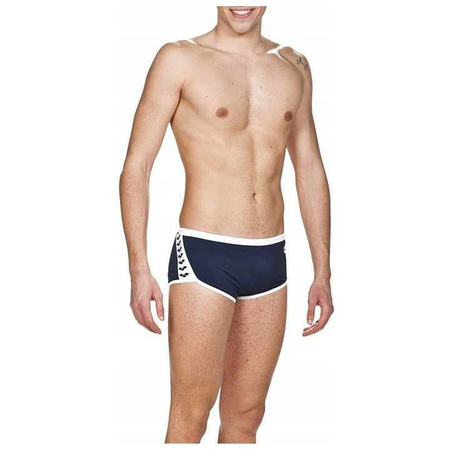 ARENA STROJE PŁYWACKIE M TEAM STRIPE LOW WAIST SHORT NAVY WHITE 001280/701 D1 65
