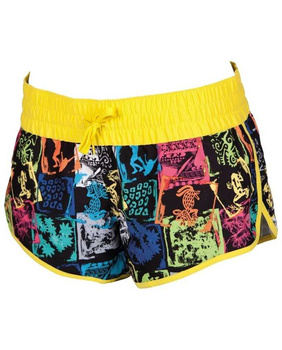 Spodenki damskie Arena Women's Indios Short Black Yellow Star