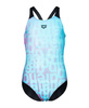 Strój kąpielowy dziewczęcy Arena Girl's Multi Colours Swimsuit V Back Water Multi Black