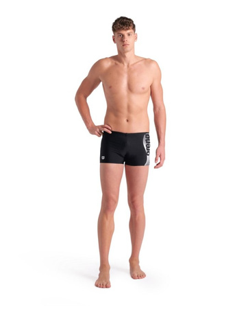 Bokserki kąpielowe męskie Arena Men's Wake Swim Short Black White