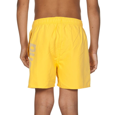 Szorty kąpielowe chłopięce Arena Boy's Junior Fundamentals Logo Boxer Lily Yellow Pix Blue