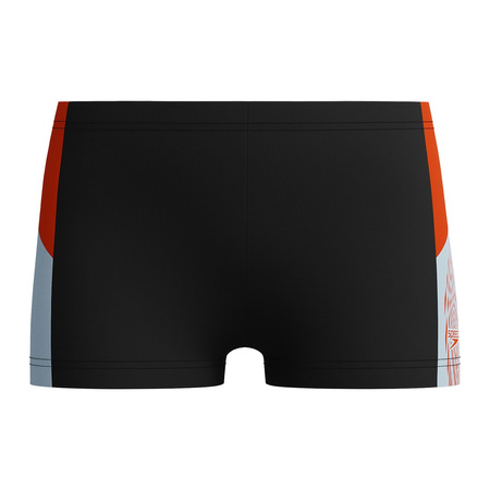 Kąpielówki chłopięce spodenki kąpielowe Speedo Dive Splash Black Orange