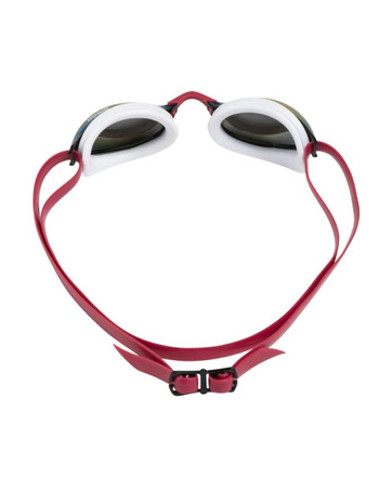 Okulary pływackie treningowe Arena Python Mirror Copper White Red Wine