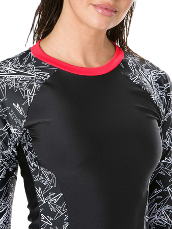 Koszulka damska Speedo Women Long Sleeve Boom Allover