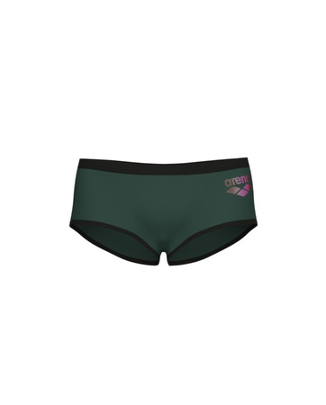 Spodenki kąpielowe męskie Arena Men's One Low Waist Short Big Logo Dark Sage Black