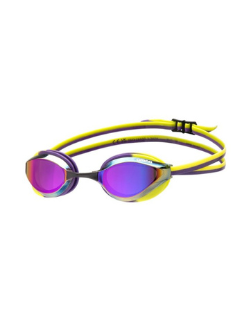 Okulary pływackie na basen Arena Python Mirror Violet Plum Artic Lime