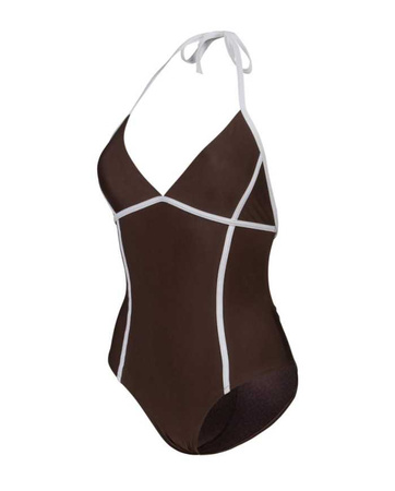 Strój kąpielowy damski Arena Women's Pro_File Tie Back Sepia White