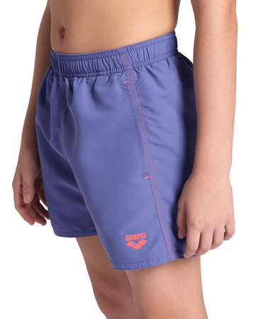 Szorty kąpielówki chłopięce Arena Junior Boy's Beach Boxer Solid Purple Blue Fluo Red