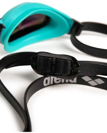Okulary pływackie treningowe Arena Cobra Core Swipe Mirror Emerald Peacock