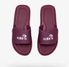 Klapki basenowe Kubota Unisex Rzep Burgundowe