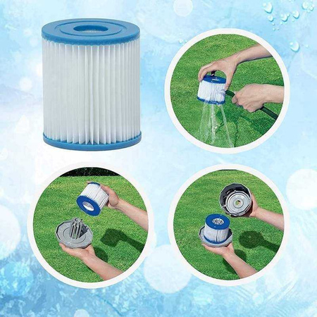 Zestaw dwóch filtrów do pompy filtrującej typu 1 Bestaway Flowclear Filter Cartridge