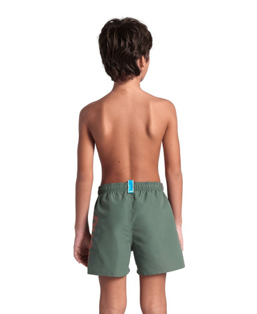 Szorty kąpielówki chłopięce Arena Junior Boy's Fundamentals Logo Boxer Sage Fluo Red