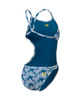 Damski strój kąpielowy jednoczęściowy Arena Women's Rule Breaker Hooked Rev One Piece R White Multi Blue Cosmo