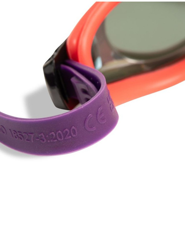 Okulary pływackie na basen Arena Zoom X-Fit Mirror Copper Bright Coral Plum