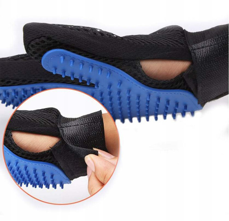 Rękawica szczotka do czesania sierści psa kota