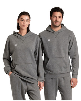 Bluza Unisex Arena Icons Hooded Sweat Solid Dark Grey Heather White-Black