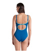 Strój kąpielowy damski Arena Women's Tania Clip Back One Piece Blue Cosmo Water