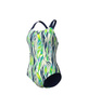 Strój kąpielowy damski Arena Women's Water Bloom Swim Pro Back Black River