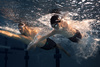 Strój startowy chłopięcy Arena Junior Powerskin Impulso Jammer Black Teal