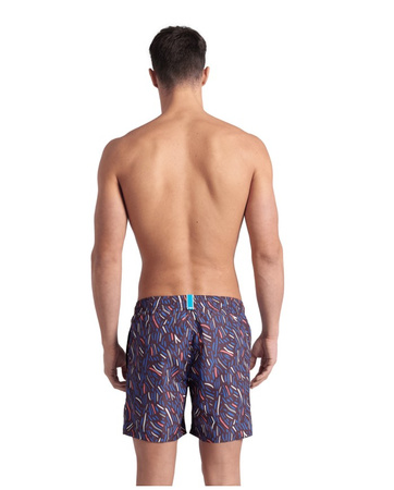 Szorty kąpielowe męskie Arena Men's Water Prints Beach Boxer Sepia Multi