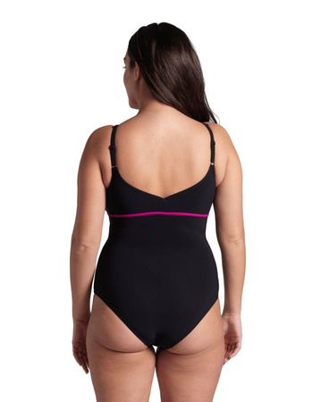 Strój kąpielowy damski Arena Women's Wing Back Black Multi Black Grape