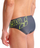 Kąpielówki slipy męskie Arena Men's Scratchy Swim Briefs Asphalt