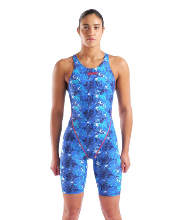 Damski strój startowy Arena Women's Powerskin ST Next Le Open Back Splashy Multicolor