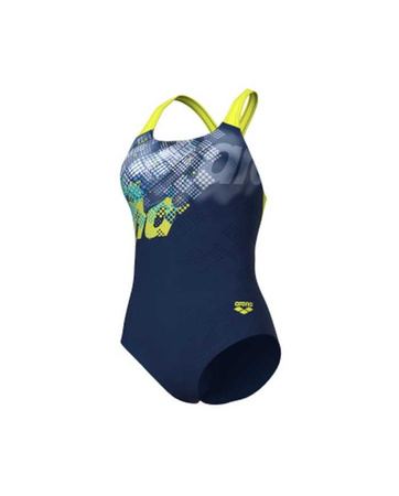 Strój kąpielowy damski Arena Women's Splash Point Navy Soft Green