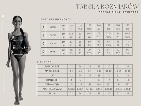 Strój kąpielowy jednoczęściowy dziewczęcy na basen Speedo Solid Line