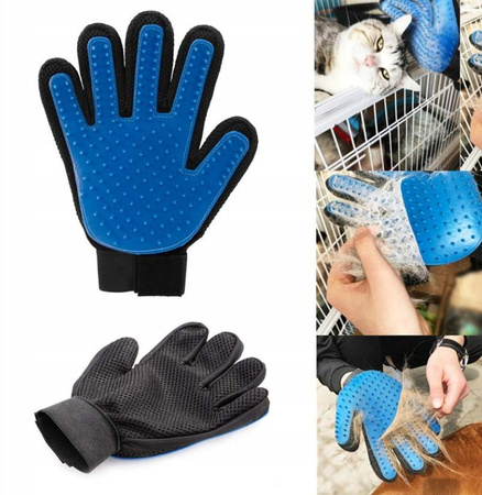 Rękawica szczotka do czesania sierści psa kota