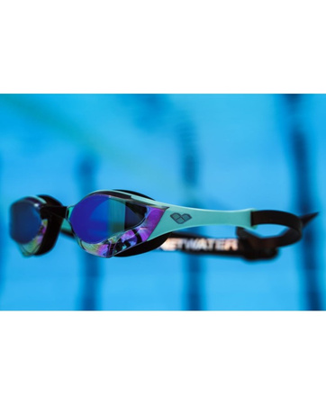 Okulary pływackie Arena Cobra Edge Swipe Mirror Emerald Peacock Black