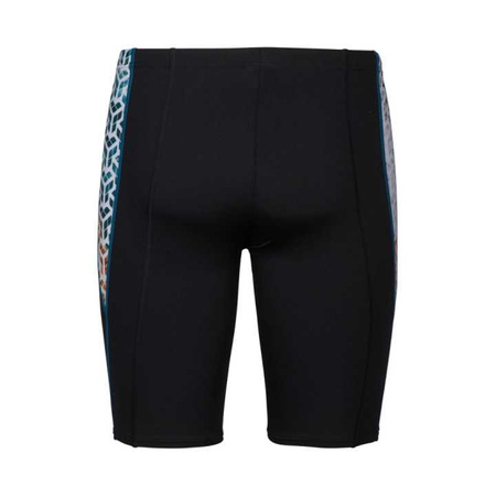 Kąpielówki męskie Arena Men's Planet Water Swim Jammer Black White Multi