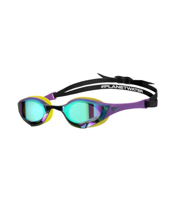 Okulary pływackie Arena Cobra Edge Swipe Mirror Emerald Plum Cyber Lime