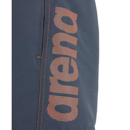 Spodenki szorty chłopięce Arena Fundamentals Logo Junior Boxer Asphalt Nespola