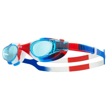 Okulary do pływania na basen dla dzieci Tyr Vesi Junior Tie Dye Red Blue