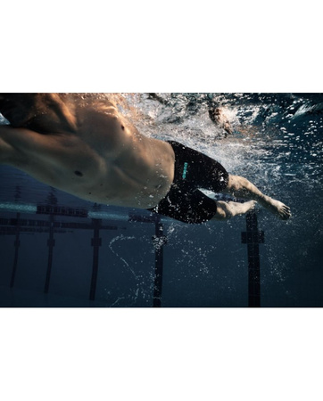 Strój startowy męski Arena Powerskin Men's Impulso Jammer Black Teal