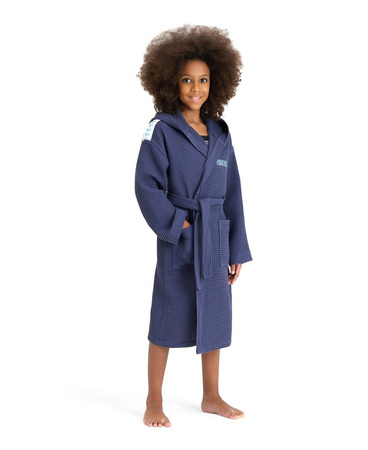 Szlafrok kąpielowy na basen po treningu dla dzieci Arena Wafle Hooded