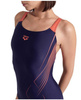 Strój kąpielowy damski Arena Women's Dive Swim Pro Back Navy Calypso Coral