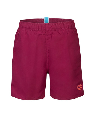 Kąpielówki szorty chłopięce Arena Boy's Beach Boxer Solid Junior Dark Purple Calypso Coral