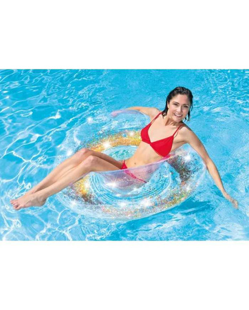 Koło z brokatem do nauki pływania na basen Intex