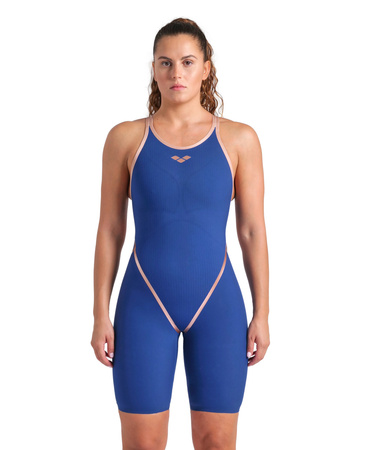 Strój startowy damski Arena Women's Powerskin Primo Le Sl Open Back Navy Rose
