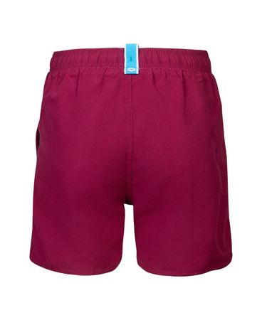 Kąpielówki szorty chłopięce Arena Boy's Beach Boxer Solid Junior Dark Purple Calypso Coral
