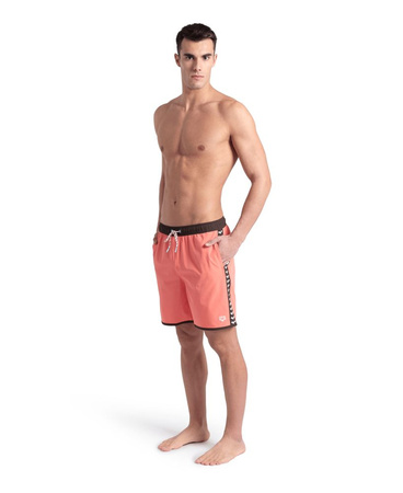 Szorty męskie Arena Men's Icons Team Stripe Unisex Bermuda Coral